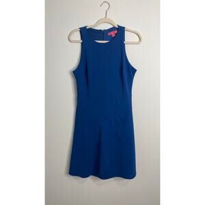 Betsey Johnson Royal Blue Sleeveless Fit & Flare Dress Size 8